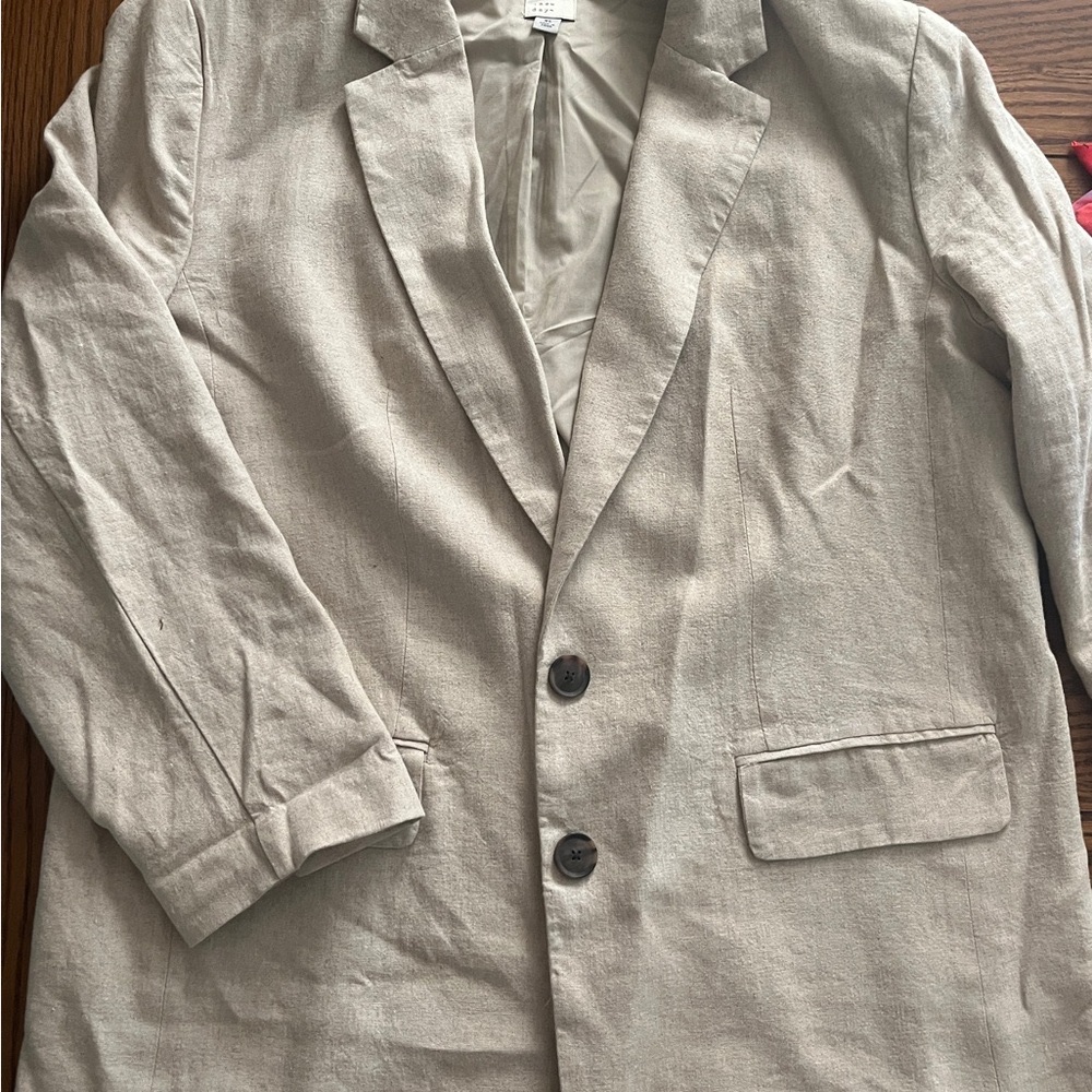 100% linen blazer
